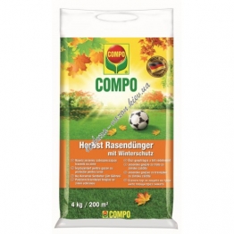 Compo Твердое удобрение длительного действия для газонов 4 кг осень